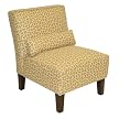 Fret Work Upholstered Chair - Sandstone