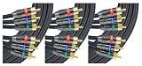 3-Pack of Comprehensive XHD 3-RCA to 3-RCA Double Shielded Component Video Cable 25ft
