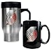 Portland Trail Blazers NBA Stainless Steel Travel Mug & Black Ceramic Mug Set - Primary Logo by Great American Products