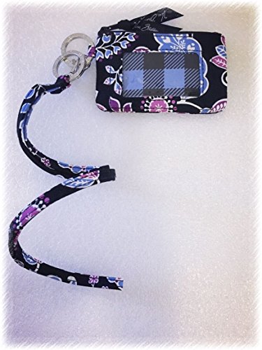 Vera Bradley Zip Id Case and Lanyard in Alpine Floral