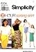 Sarong Skirts - Simplicity 8304 Sewing Pattern Misses Sarong Skirt Mini Full Figure Size 16 - 22
