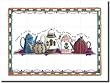 "Tea Time" by Donna Jensen - Ceramic Tile Mural 17" x 12.75" Kitchen Shower Backsplash