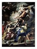 Boreas Abducting Oreithyia, Daughter of Erechtheus, 1729 Stretched Canvas Poster Print