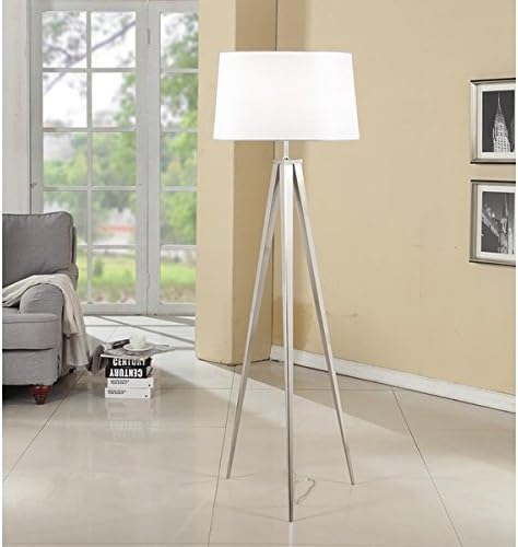 Artiva Hollywood 63-inch Brushed Nickel Tripod Floor Lamp