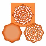 Spellbinders S2-020 Shapeabilities D-Lites Medallion 5-Die Templates