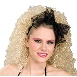 80s Black Lace Hair Scarf
