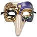 Mardi Gras Pulcinella Long Nosed Costume Mask