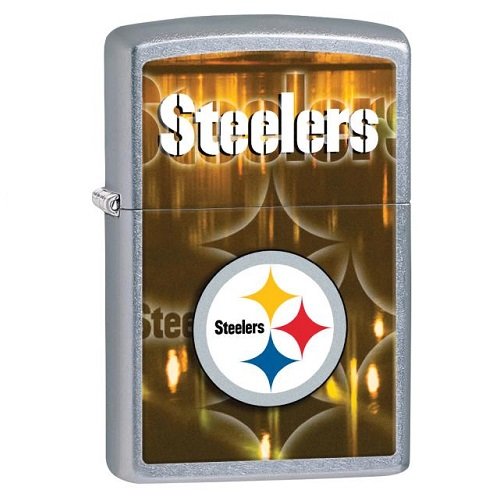 Zippo NFL Pittsburgh Steelers Street Chrome Pocket Lighter