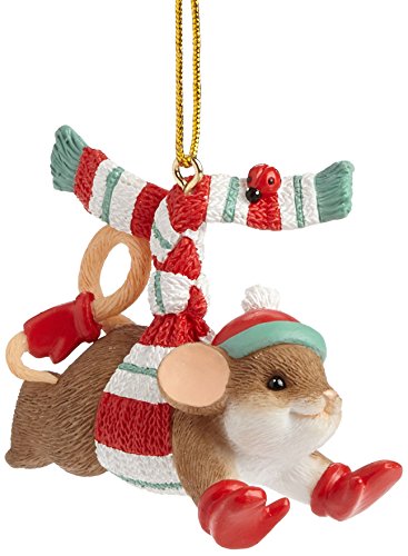 Enesco Charming Tails Gift Thrill of The Chill Ornament, 1.875-Inch Enesco Charming Tails Gift Thrill of The Chill Ornament, 1.875-Inch