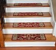 Dean Premium Carpet Stair Treads - Elegant Keshan Claret 31" x 9" (Set of 13)
