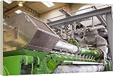 Box Canvas Print of The biogas boilers at Daveyhulme wastewater treatment plant in Manchester, UK.... from Specialist Stock