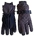 N'Ice Caps Adults Unisex Thinsulate and Waterproof Quilted Taslon Ski Glove