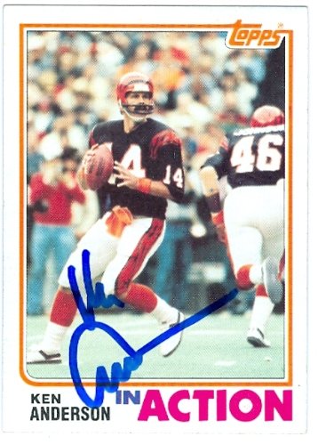 Ken Anderson Autographed/Hand Signed Football Card (Cincinnati Bengals) 1982 Topps In Action #39