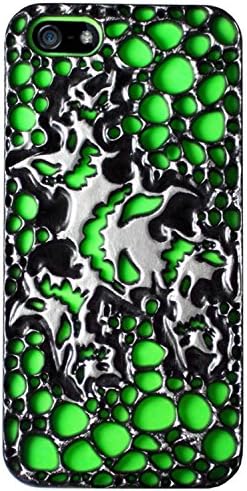 von Evil 7 Deadly Grins - Real 3D Relief - Dual Layer iPhone 5/5s Protective Case green