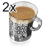 Senseo Marcel Wanders Design Glastasse, 180 ml, 2er Pack