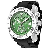 Swiss Legend Men's 20065-013B Commander Collection Chronograph Neon Green Dial Watch