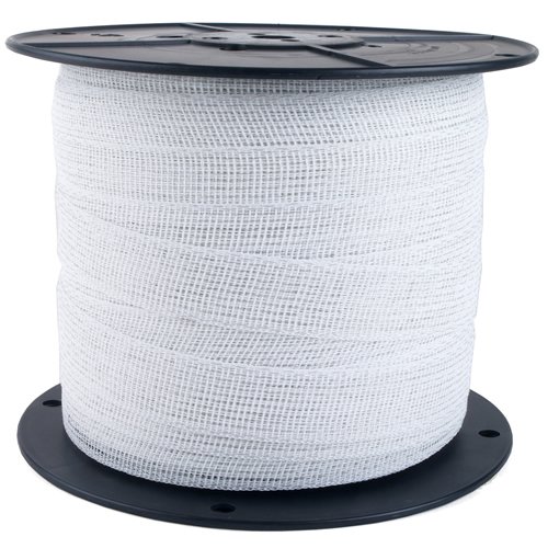 Zareba Electric Fence Heavy-Duty White Poly Tape - 656 Feet x 1 Inch PTW6 