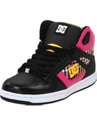 Shoes: DC Womens Rebound High-Top Sneaker, Black/Yellow, 6 M US - DC