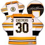 GERRY CHEEVERS Boston Bruins SIGNED Retro Stanley Cup Era Jersey