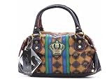 Baby Phat - Baby Phat Chocolate Royal Status Four Ring Satchel Handbag