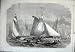 1864 Barking Carrier Ship Fish Trawl Fleet Doggerbank