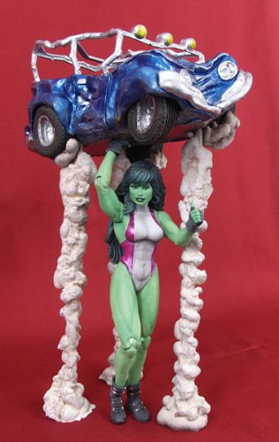 Childrens Toyshop  Toys : Marvel Select She-Hulk Action Figure With Detailed Base