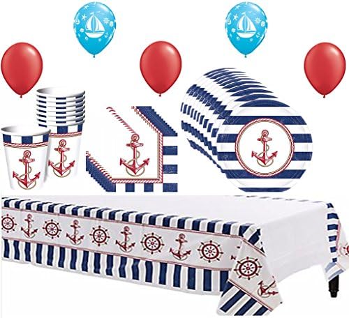 Nautical Anchor Aweigh Party Pack For 8 Guests