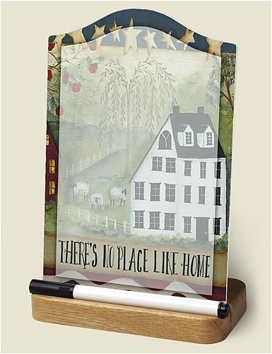 Memo Board ~ No Place Like Home ~ dry-erase glass board ~ with marker ~ code 044
