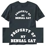 T-Shirt Black  Property Of My Bengal Cat  Cat