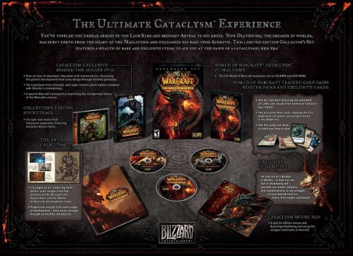 PC DVDROM World of Warcraft: Cataclysm COLLECTORS EDITION UK-Versi