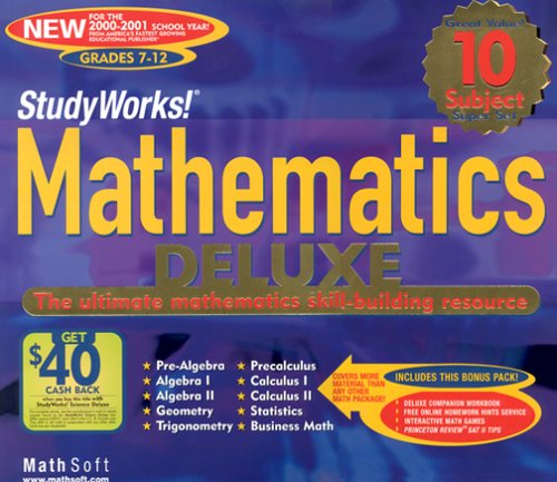 Study Works! Mathematics Deluxe Version 4 By Math Soft