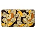 Xhilaration&reg; Leaf Print Hinged Clutch Wallet - Brown