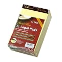 Ampad 20-004 Gold Fibre 16# Watermarked Canary Jr. Legal Ruled 5 x 8 50-Sheet Pads, Dozen