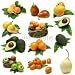 Wallmonkeys Peel and Stick Wall Decals - Fruit Sampler with Clipping Paths - Removable Graphic