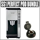 Cuisinart SS-1 Cup-O-Matic Single Serve Coffeemaker (Black and Brushed Chrome) w/ Perfect Pod Coffee Pod Maker