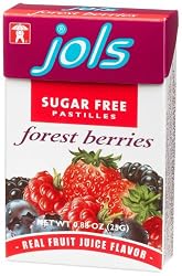 Jols Sugar Free Pastilles, Forest Berry, 0.88-Ounce Boxes (Pack of 12)