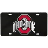 Ohio State Buckeyes Black Mirror License Plate