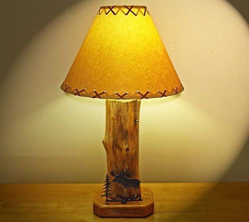 The Caribou Mountain Table Lamp w/14" Parchment Shade (THE MOOSE W/TREE METAL CUTOUT IS CURRENTLY UNAVAILABLE)