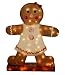 Barcana 31-Inch Illuminated Fiberglass Gingerbread Girl Christmas Light