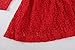 Bonny Billy Girls Long Sleeve Midi Lace Party Kids Dress with Bow Sash