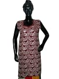 Kurtis For Womensfalu Red Cotton Kurti Coverup Clothing Of India Casual Summer Spring Dresses Sequin Embroidery Size Medium