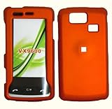 Hard Orange Case Cover Faceplate Protector for LG Versa VX9600 with Free Gi ....