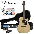 Takamine G340SC - Natural cut-away Dreadnought body- Acoustic Guitar start-up pack. Planet Waves/GO-DPS 16 Pick Sampler (#PW-SAMPLER) & acoustic guitar strap, DAddario? EJ16 phosphor bronze strings, with MBT Hard Case