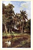 12x18 Cuban Art posterValentin Sanz Landscape. Paisaje y patos 591