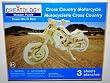 Creatology Wooden 3D Puzzle, Cross Country Motorcycle, 10.3 Inches Long (1 Each)