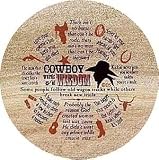 Set of Four Cowboy Wisdom Thirstystone Coasters - Style TS325