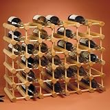 40 Bottle Modular Wine Rack in Natural Wood by JK Adams