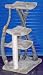 Triple Cradle 3 Level Rustic Cat Tree : Color GRAY : Leg Covering NO SISAL ROPE : Size 3 CRADLES
