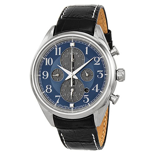 Seiko Men's SSC209 Analog Display Japanese Quartz Blue Watch