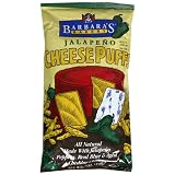 Barbaras Bakery Jalapeno Cheese Puffs, 7.0-Ounce Bags (Pack of 12)